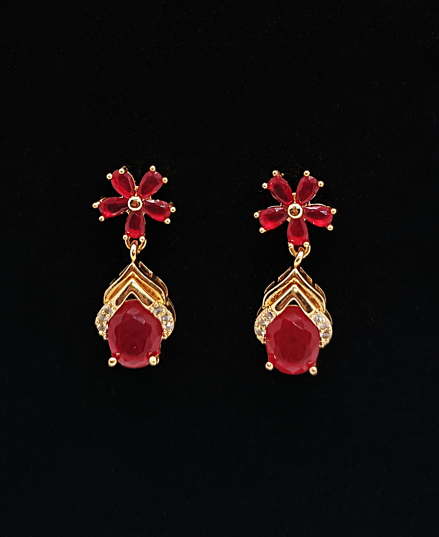 Golden Blossom Earrings - Image 3