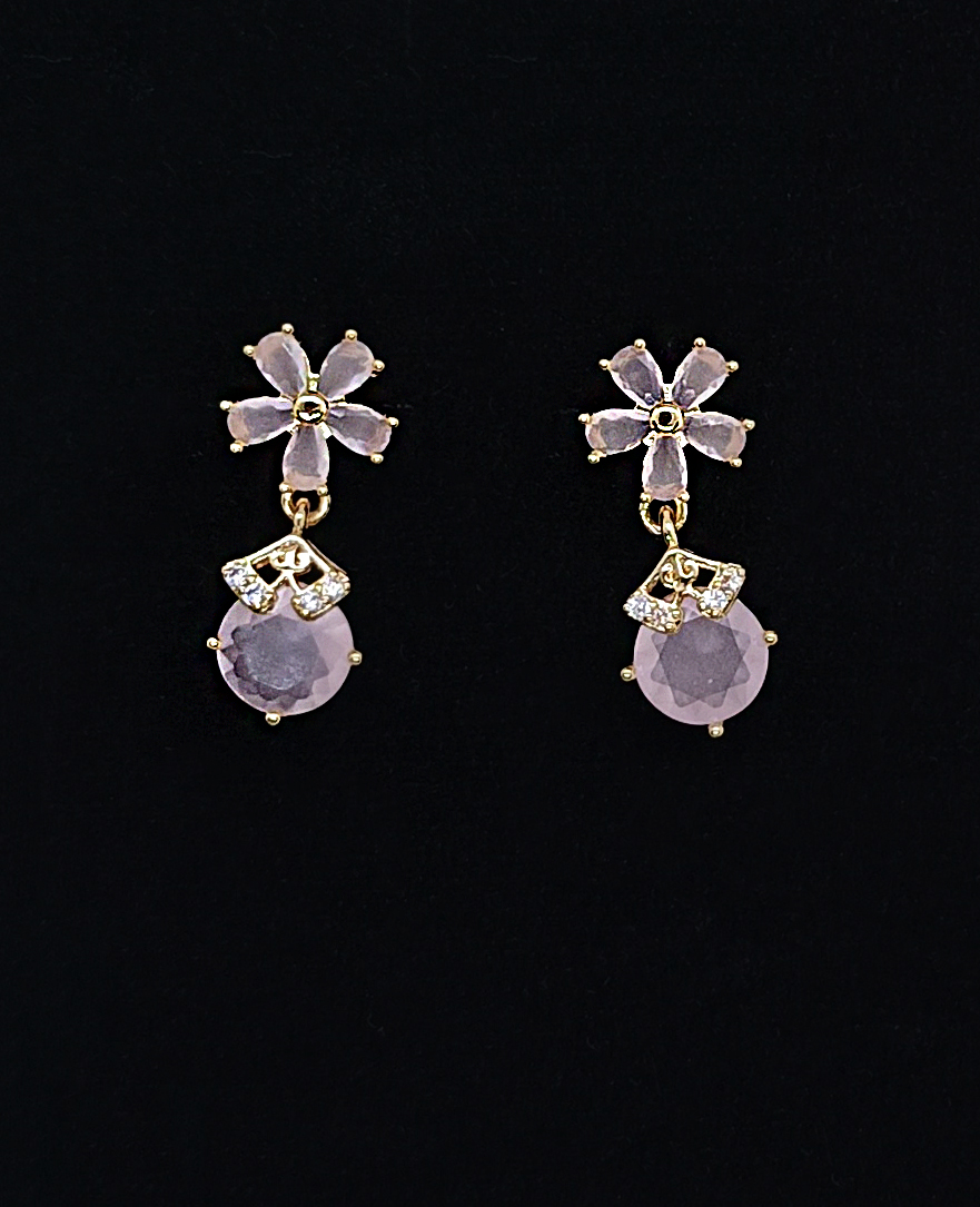 Crystal Bloom Earrings - Image 4