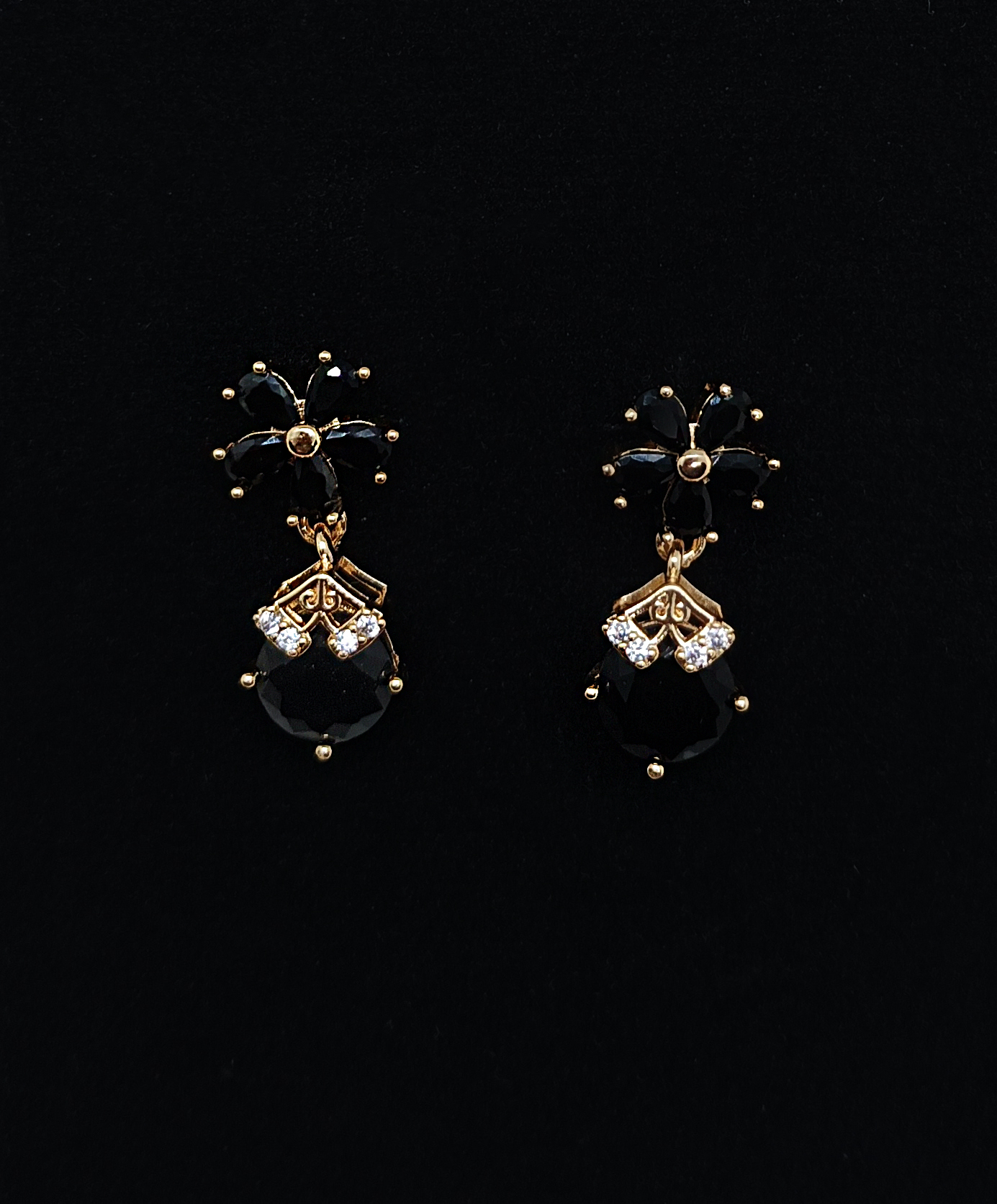 Crystal Bloom Earrings - Image 5