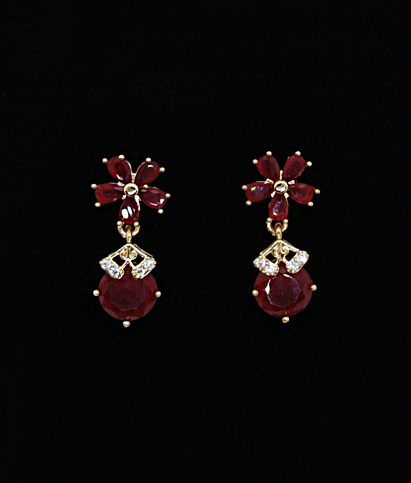 Crystal Bloom Earrings - Image 6