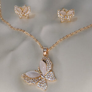 Elegant Butterfly Necklace Set